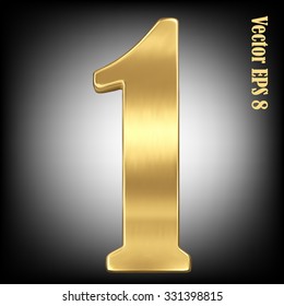 Vector 3d golden number collection - 1. Eps 8 using mesh.
