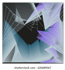 Vector 3d Graphic Background Dynamic Effect. Gradient Abstract Vector Illustration. Design Template. Modern Pattern.