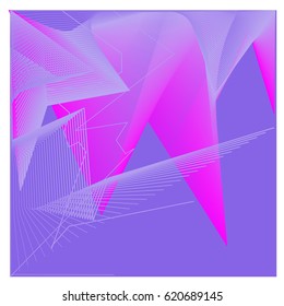 Vector 3d Graphic Background Dynamic Effect. Gradient Abstract Vector Illustration. Design Template. Modern Pattern.