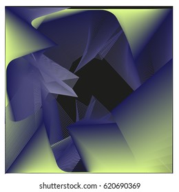 Vector 3d Graphic Background Dynamic Effect. Gradient Abstract Vector Illustration. Design Template. Modern Pattern.