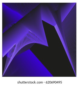 Vector 3d Graphic Background Dynamic Effect. Gradient Abstract Vector Illustration. Design Template. Modern Pattern.