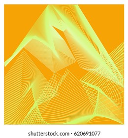 Vector 3d Graphic Background Dynamic Effect. Gradient Abstract Vector Illustration. Design Template. Modern Pattern.