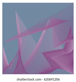 Vector 3d Graphic Background Dynamic Effect. Gradient Abstract Vector Illustration. Design Template. Modern Pattern.