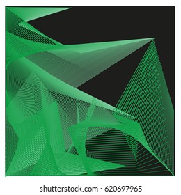 Vector 3d Graphic Background Dynamic Effect. Gradient Abstract Vector Illustration. Design Template. Modern Pattern.
