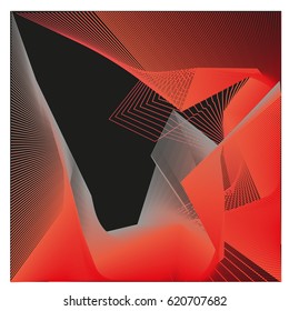 Vector 3d Graphic Background Dynamic Effect. Gradient Abstract Vector Illustration. Design Template. Modern Pattern.