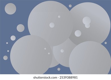 Bolas cinzentas 3d vetoriais . Ilustração abstrata .