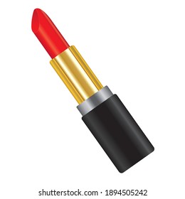 Ilustración vectorial 3d de lápiz labial