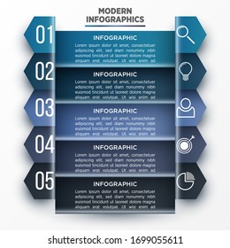 Vector 3D infographic template for presentation. Business data visualization. Abstract elements. Creative concept for infographic.