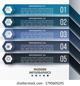 Vector 3D infographic template for presentation. Business data visualization. Abstract elements. Creative concept for infographic.