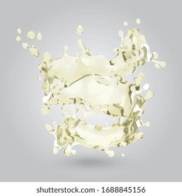 Vector 3D Liquid Splash Illustration