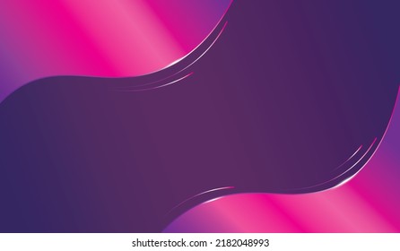 Diseño de abstrato de vectores 3D Magenta y gradiente de colores púrpura. Plantilla de fondo de líneas realistas modernas para múltiples usos. Plantilla de diseño elegante real para diseños gráficos.