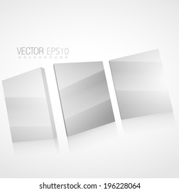 vector 3d mirror background illustration