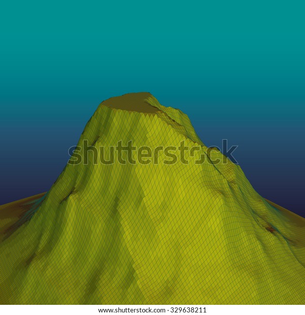 background mountain 3d model