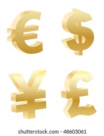 Vektorsymbol für 3D-Geld