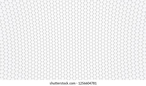 Vector 3d object from a hexagon grid with dots. stylish design