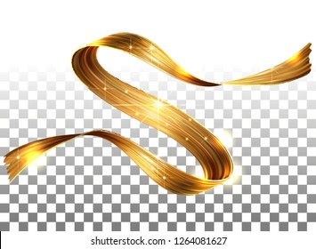 Vector 3D Paint Curl. Abstract Spiral Brush Stroke. Flowing Ribbon Shape. Digital Liquid Ink. Dynamic Artistic Wave. Isolated Background Design. Acrylic Splash Ribbon. Calligraphic Brushstroke Loop