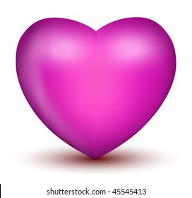 Vector 3D Pink Heart