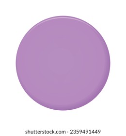 Vector 3d purple circle on white background