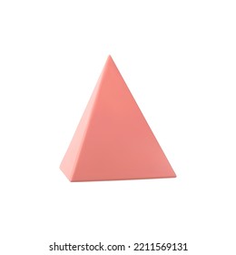 Vector 3d pyramid. Realistic 3d object.