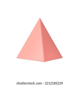Vector 3d pyramid. Realistic 3d object.