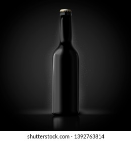 Download Black Beer Bottle Mockup High Res Stock Images Shutterstock