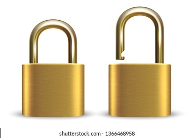 Golden Lock PNG Transparent Images Free Download, Vector Files