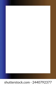 Vector 3d Realistic colorful Decorative Vintage Frame, Border Icon Closeup Isolated. A4 Photo Frame Design Template for Picture, Border Design.Eps 10 format.