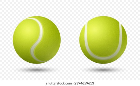 Vector 3d Realista Texturado De Tiras De Tenis Textos Icono De Cierre Aislado. Plantilla de diseño de bolas de tenis para concepto de deportes, competencia, publicidad. Vista frontal. Ilustración vectorial