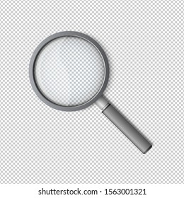 Vector 3D Realistic magnifying glass