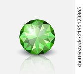 Vector 3d Realistic Transparent Gemstone, Diamond, Crystal, Rhinestone Icon Closeup Isolated on White. Jewerly Concept. Design Template, Clipart
