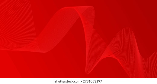 Vector 3d Fondo metálico de rayas rojas. Fondo de rayas onduladas. metal
