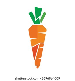 vector 3d rendered illustration of a carrot