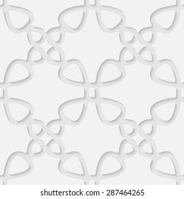 Vector 3d seamless geometric pattern background. Minimalistic volumetric monochrome background for decoration, wallpaper and print. Eps10