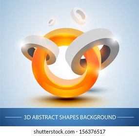 Vector 3d shapes. Success illustration. Business collaboration. Proud icon.