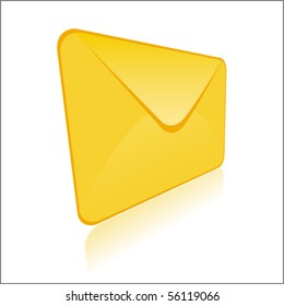 Vector 3d shiny envelope