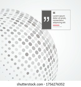 Vector 3d sphere consisting color points