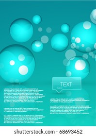 Vector 3d spheres background