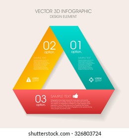 Vector 3d step label infographic design elements template for business , banners , web site , brochures