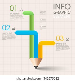 Vector 3d step label  infographic design elements template for business , banners , web site , brochures