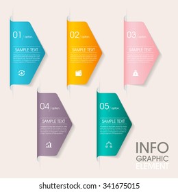 Vektorillustration 3d-Stufen-Etiketten-Vorlage für Infografik-Design-Elemente Vorlage für Business , Banner , Website , Broschüren