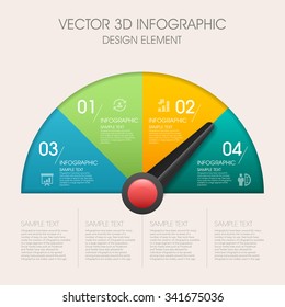 Vector 3d step label  infographic design elements template for business , banners , web site , brochures