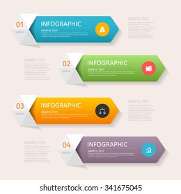 Vector 3d step label  infographic design elements template for business , banners , web site , brochures