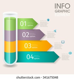 Vector 3d step label  infographic design elements template for business , banners , web site , brochures