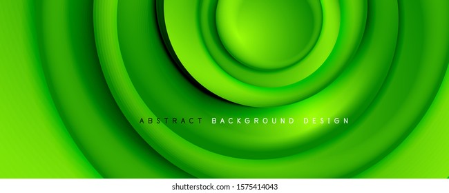 Circulos giratorios abstractos de estilo 3d, fondo abstracto moderno tecno digital de moda. Ilustración vectorial para fondo de escritorio, pancarta, fondo, tarjeta, ilustración del libro, página de inicio