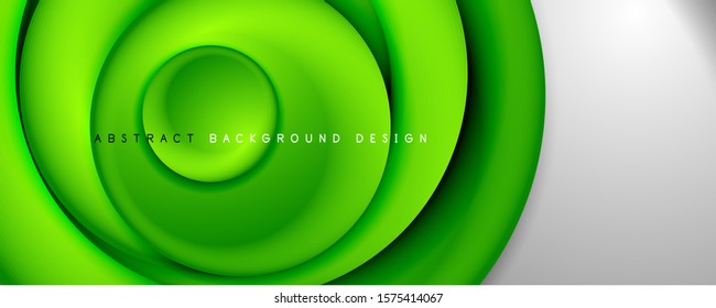 Vector 3d style abstract swirl circles, modern techno digital trendy abstract background. Vector Illustration For Wallpaper, Banner, Background, Card, Book Illustration, landing page