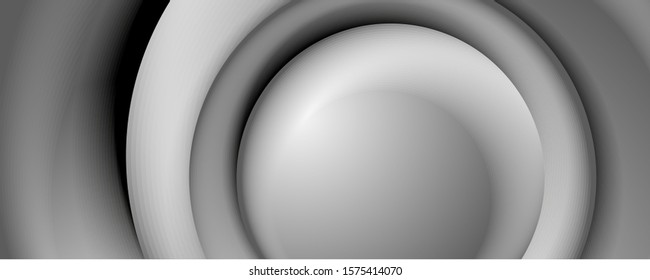 Vector 3d style abstract swirl circles, modern techno digital trendy abstract background. Vector Illustration For Wallpaper, Banner, Background, Card, Book Illustration, landing page