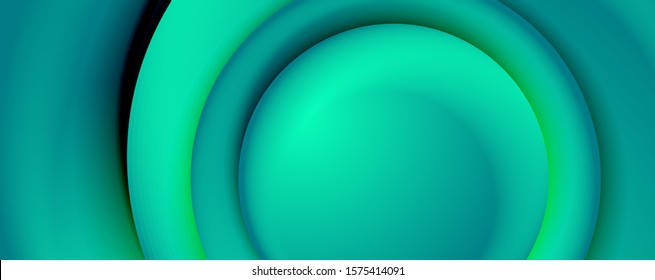 Vector 3d style abstract swirl circles, modern techno digital trendy abstract background. Vector Illustration For Wallpaper, Banner, Background, Card, Book Illustration, landing page