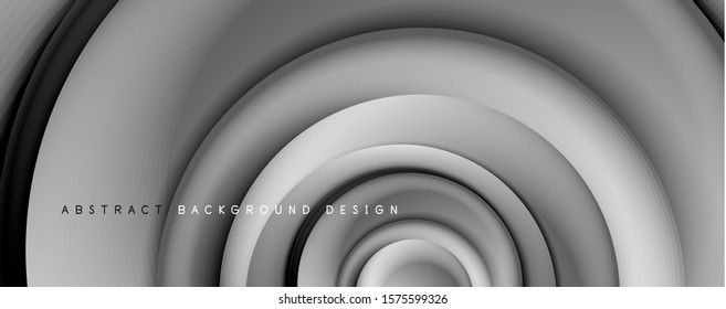 Abstrakte, abstrakte Kreise im Vektor 3d-Stil, moderne, digitale, trendige, abstrakte Hintergrundbilder. Vektorgrafik für Bildschirmhintergründe, Banner, Hintergrund, Karte, Buchillustration, Landing-Page