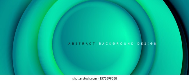 Vector 3d style abstract swirl circles, modern techno digital trendy abstract background. Vector Illustration For Wallpaper, Banner, Background, Card, Book Illustration, landing page