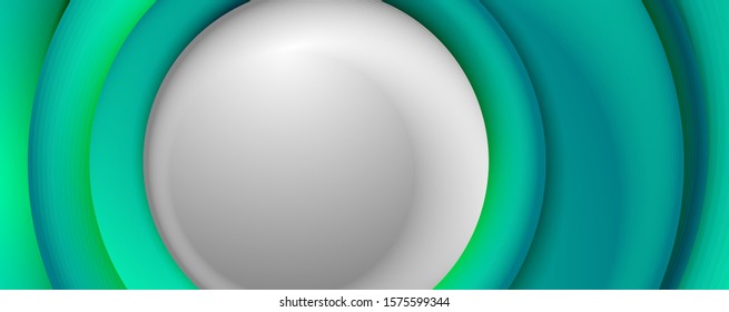 Vector 3d style abstract swirl circles, modern techno digital trendy abstract background. Vector Illustration For Wallpaper, Banner, Background, Card, Book Illustration, landing page